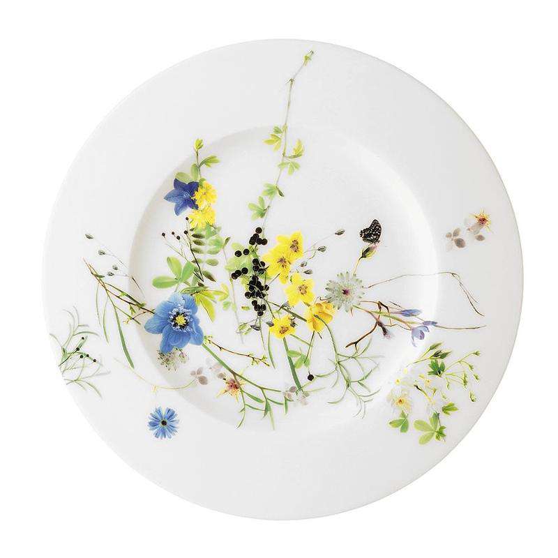 Тарелка хлебная 19см с бортом Brillance Fleurs des Alpes