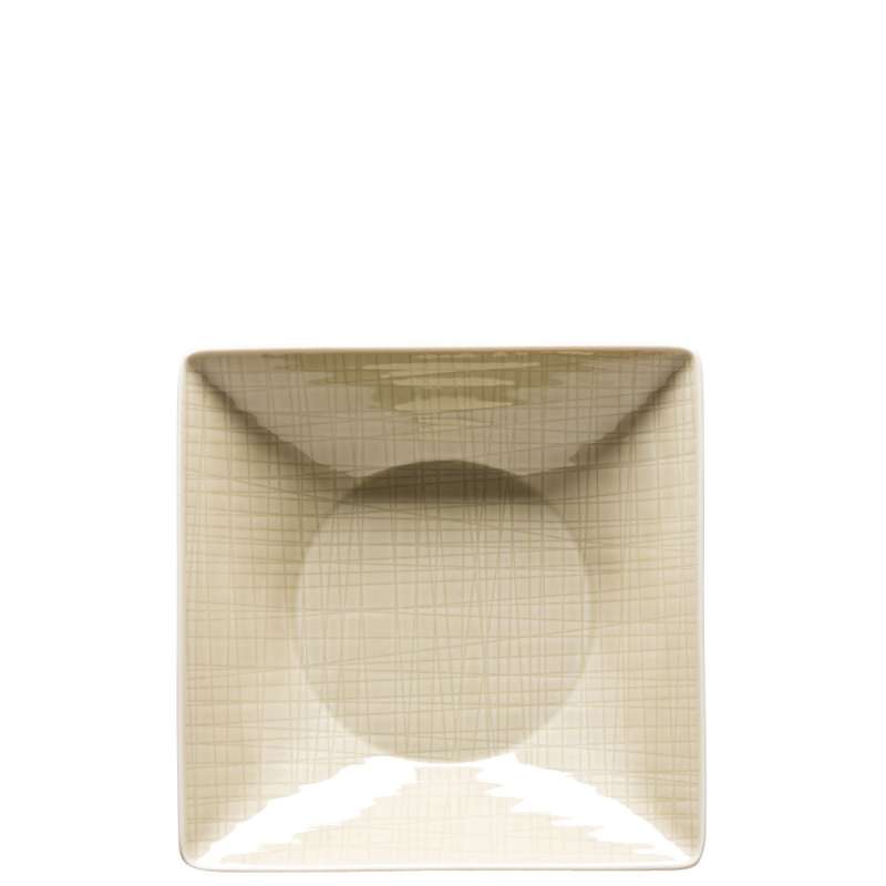 Тарелка квадратная 20см Mesh Cream