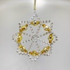 Подвеска снежинка из стекляруса (533 2760/21) ANVA 