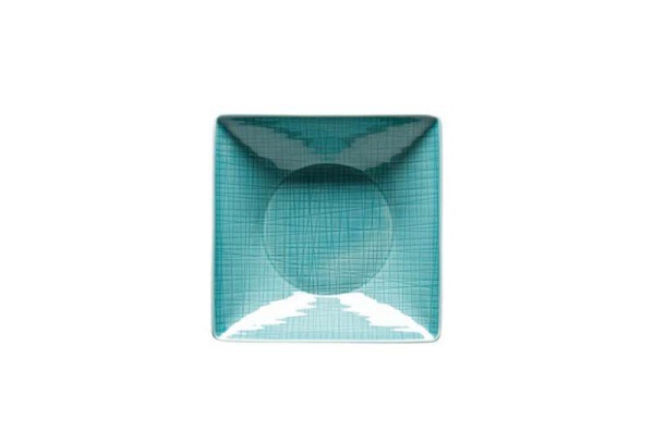 Тарелка квадратная 20см Mesh Agua