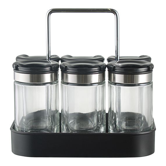 Набор 6ти банок для специй 100мл,Spice Box Jar Smart Solutions