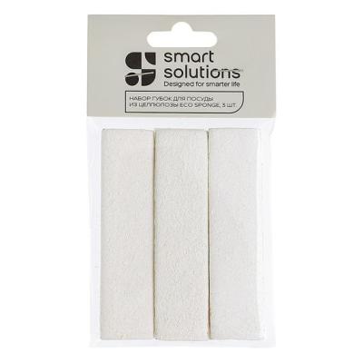 Набор губок для посуды из целлюлозы 3шт Eco Sponge Smart Solutions
