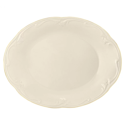 Блюдо 31,5х24,5см Rubin cream Goldrand