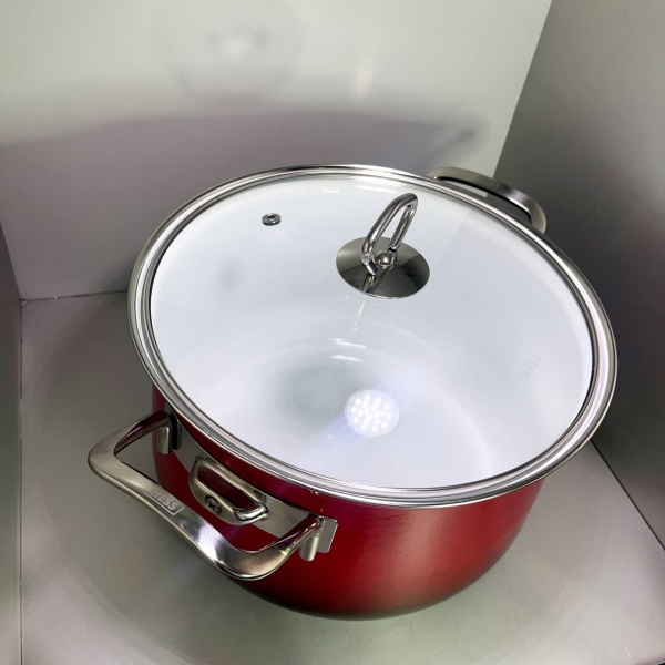 Кастрюля с крышкой 24см,6,0л Brombeer RIESS