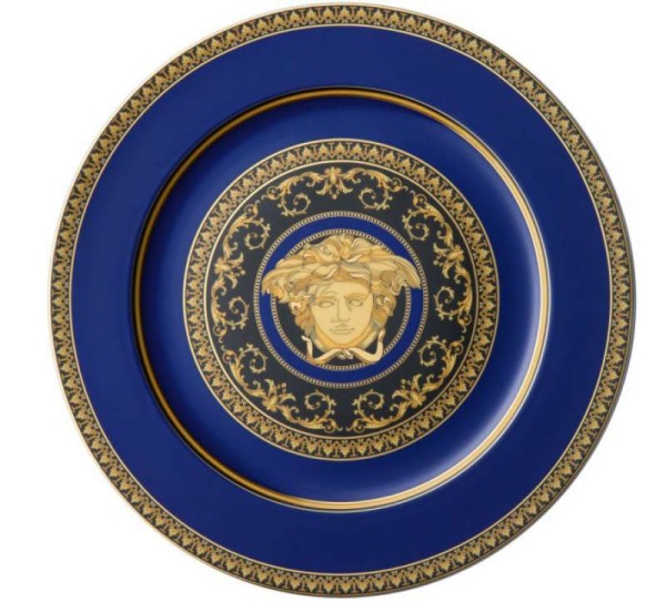 Тарелка настенная 30 cm Medusa blau