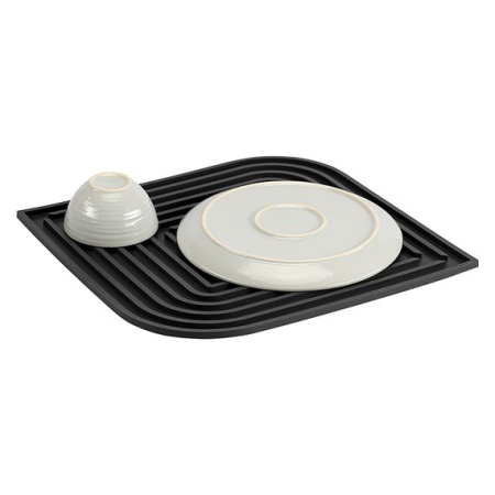 Коврик для сушки посуды Dry Flex, 34,5х31,5см темно-серый Smart Solutions