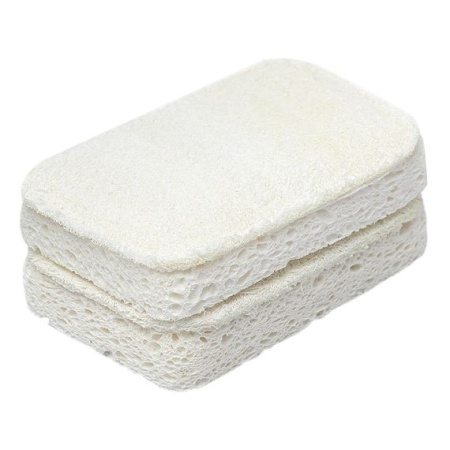Набор губок для посуды из люфы и целлюлозы 2шт Eco Sponge Smart Solutions
