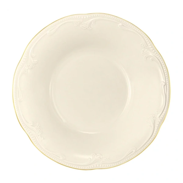 Салатник 23см  Rubin cream Goldrand