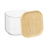 Банка для хранения квадратная Glass Bamboo, 0,6 л, Smart Solutions