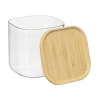 Банка для хранения квадратная Glass Bamboo, 0,8 л, Smart Solutions
